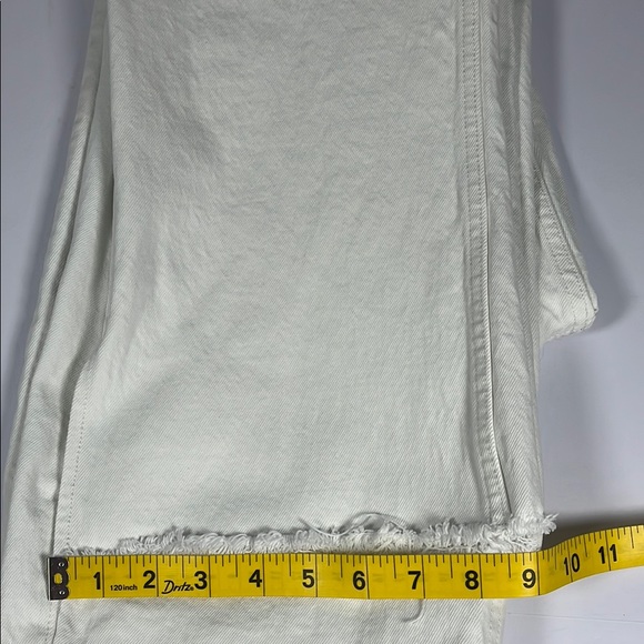 Abercrombie & Fitch Ultra High Rise Kick Flare White Denim Sz 30/10R - Picture 10 of 11